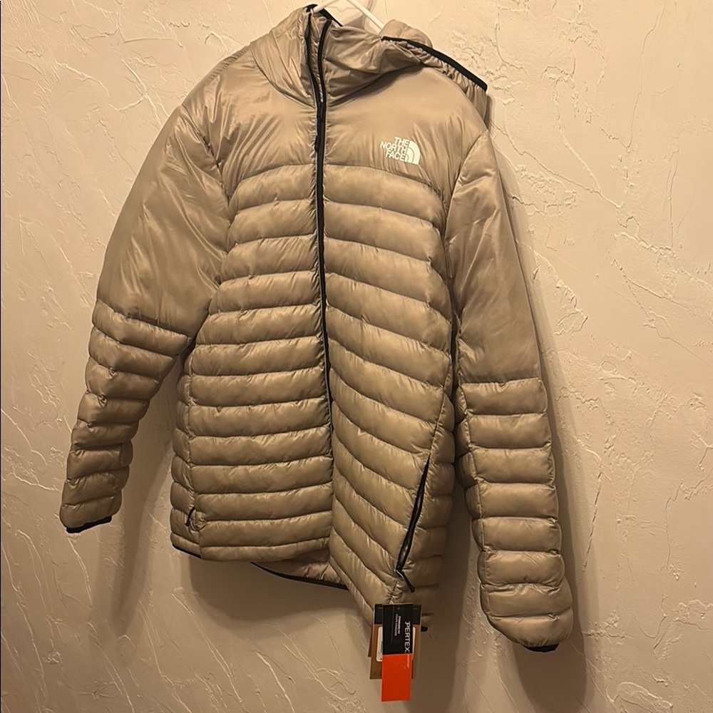The North Face Light Tan Quilted Jacket
